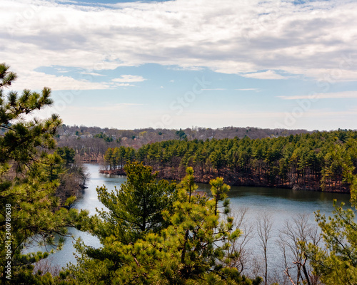 Spring view of Crystal Lake