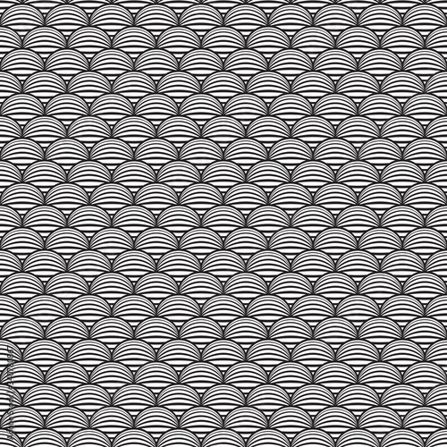 Seamless fish scale scallop pattern background
