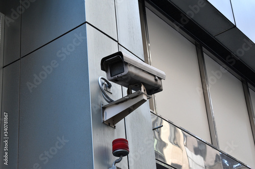 Video Camera CCTV Street Security Camera on the street on Manhattan, New York