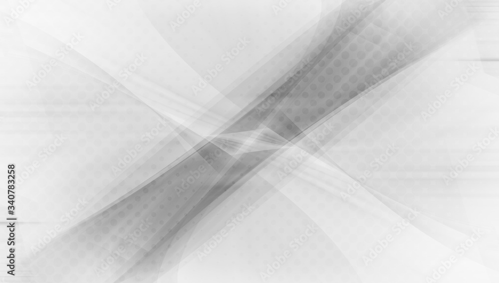 Gray halftone pattern with white line motion backdrop wallpaper. Clean Grey geometric background. Gray halftone pattern with white line motion backdrop wallpaper. Clean Grey geometric background.