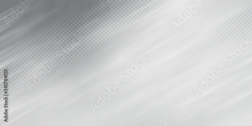 Gray halftone pattern with white line motion backdrop wallpaper. Clean Grey geometric background.