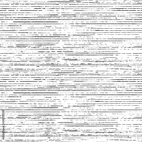 Seamless pattern. Vector background, horizontal lines and scratches in grunge style.