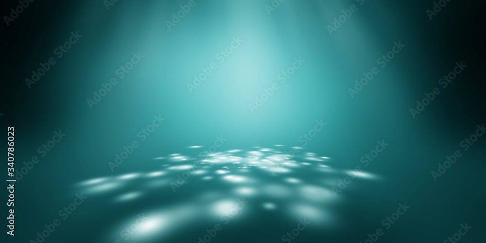perspective floor backdrop blue room studio with light blue gradient ...