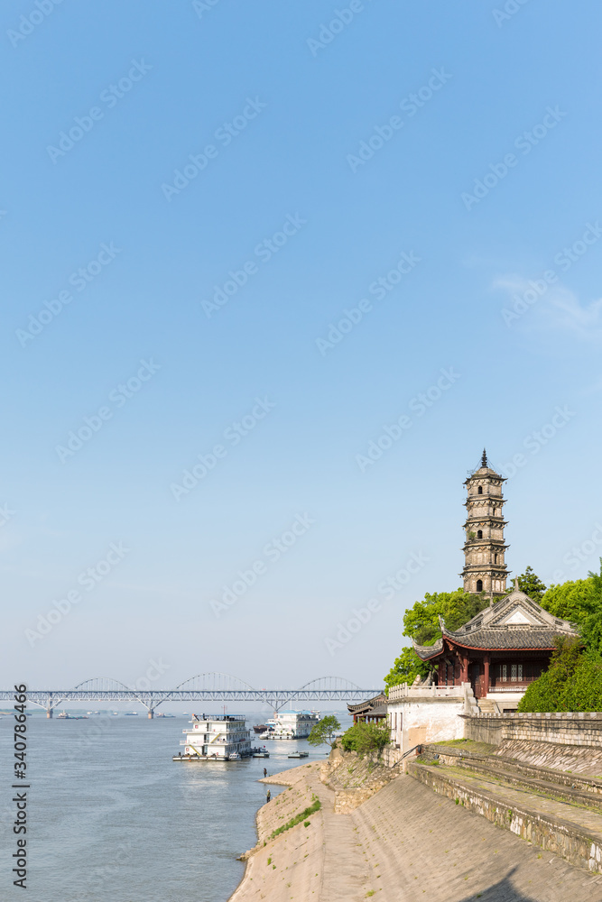ancient tower by the river ancient tower by the river