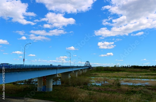 春 道 橋 風景 杤木