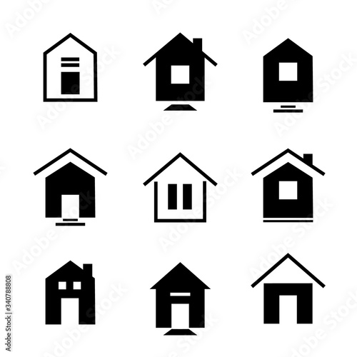 Home icon. vector flat illustration