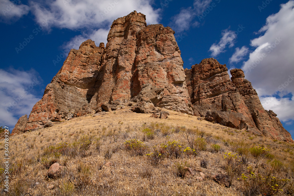 Palisades rock formations at John Day Fossil Beds National Monument in Oregon Palisades rock formations at John Day Fossil Beds National Monument in Oregon
