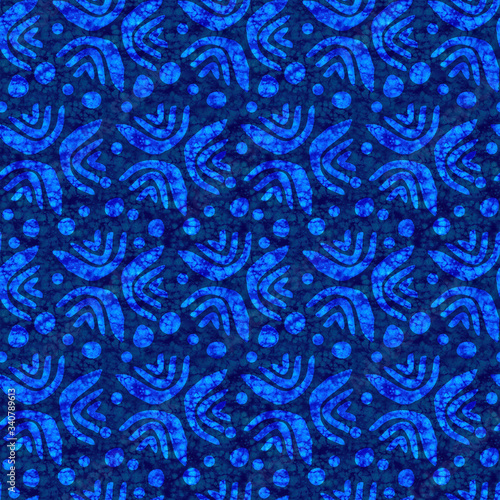 Seamless repeat pattern ready to use. Original hand painted element and watercolour texture. 32cm repeat.