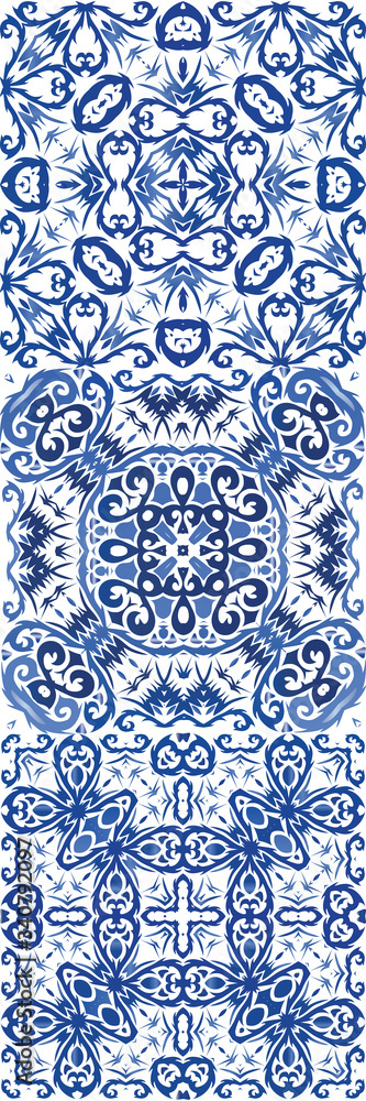 Fototapeta premium Decorative color ceramic azulejo tiles.