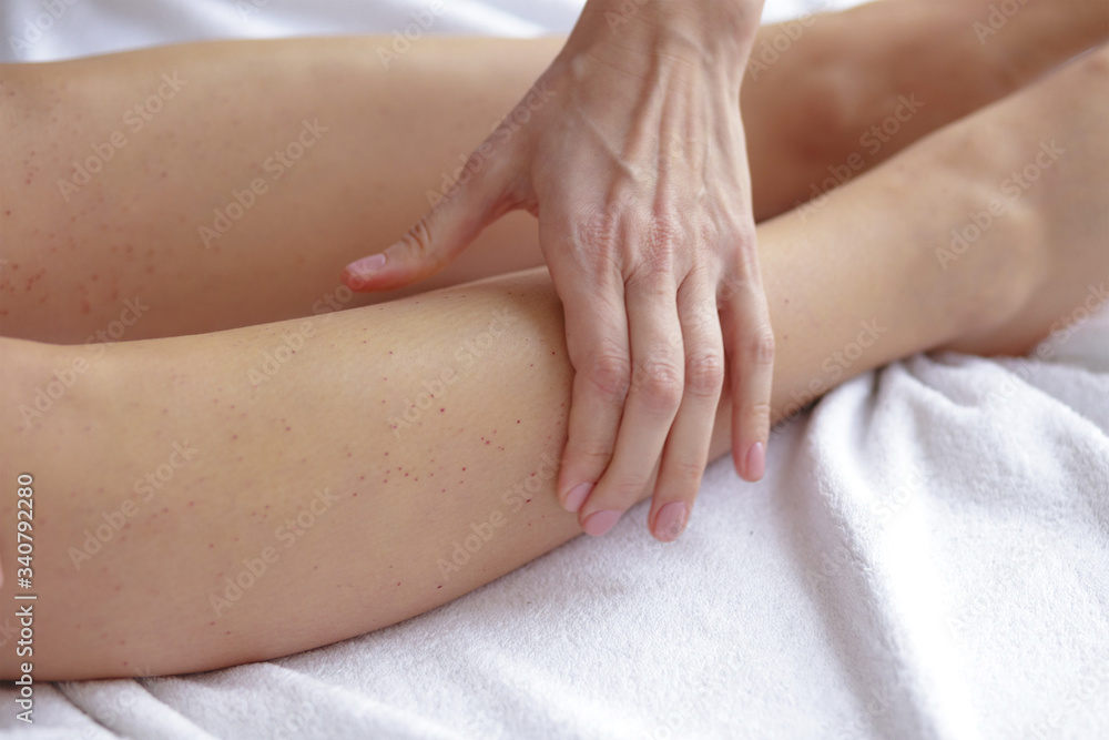 woman getting massage woman getting massage