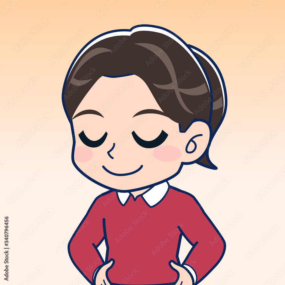 赤い服を着た女の子