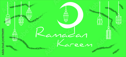 vector illustration of ramadan banner (ID: 340796499)