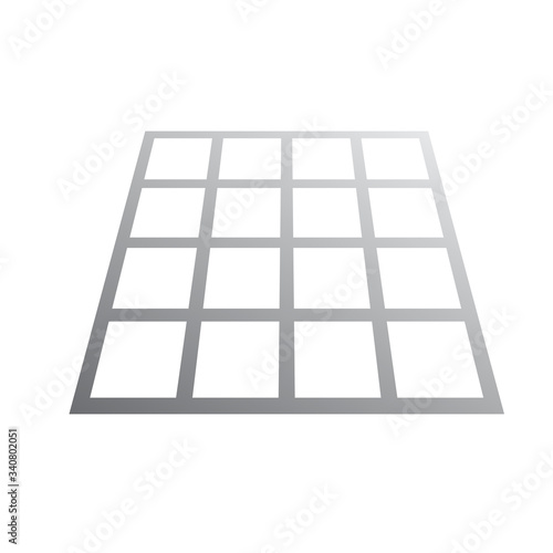 Welded wire mesh or weldmesh metal steel vector icon. That cross wire with spacing by electric fusion welded or prefabricated joined grid. That construction material for reinforcing concrete slab.