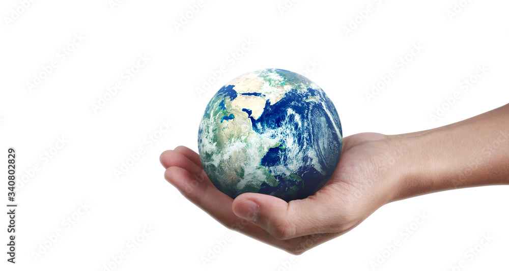 Globe ,earth in hand, holding our planet glowing. Earth image provided by Nasa Globe ,earth in hand, holding our planet glowing. Earth image provided by Nasa