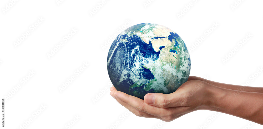 Globe ,earth in hand, holding our planet glowing. Earth image provided by Nasa Globe ,earth in hand, holding our planet glowing. Earth image provided by Nasa
