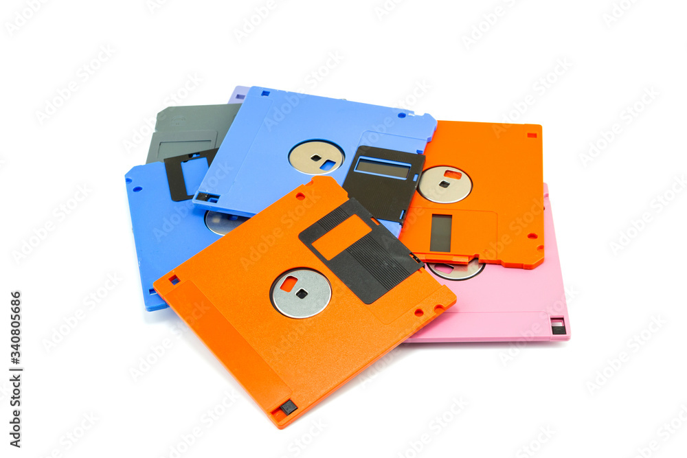 A floppy disk , also called a floppy, diskette isolated white background A floppy disk , also called a floppy, diskette isolated white background