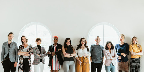 Group of diverse business people