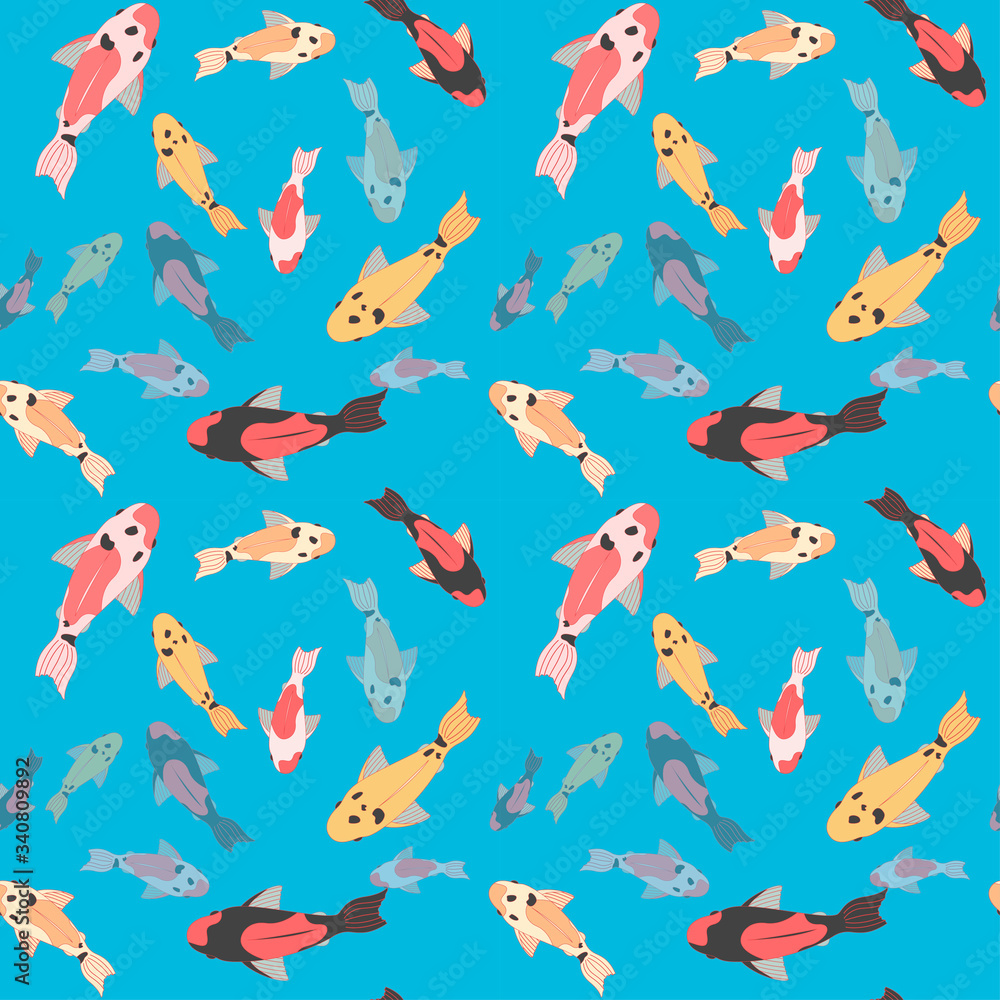 carps in a pond carps in a pond