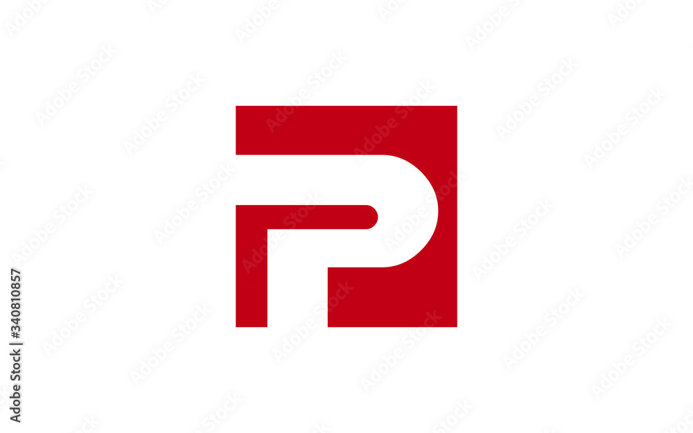P Uppercase Letter Icon or Logo design, Vector Template P Uppercase Letter Icon or Logo design, Vector Template