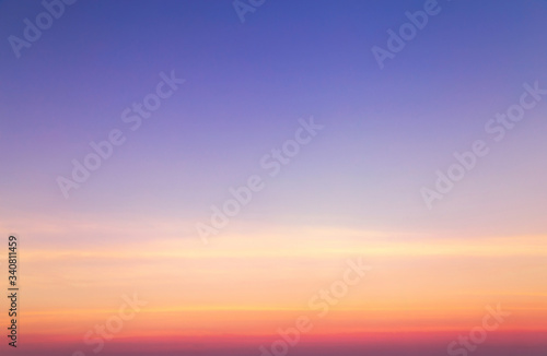 beautiful sunset or sunrise sky background © sumroeng