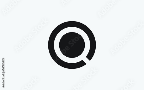 Q Uppercase Letter Icon or Logo design, Vector Template