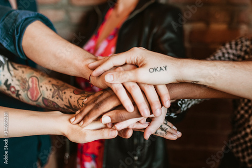 Diverse people community teamwork