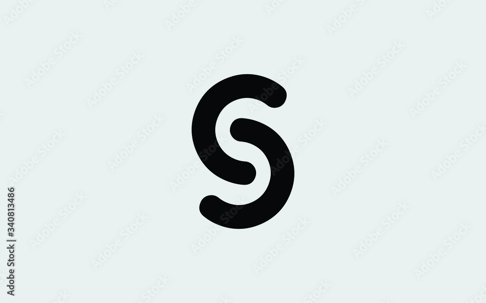 S or SS Uppercase Letter Icon or Logo design, Vector Template S or SS Uppercase Letter Icon or Logo design, Vector Template