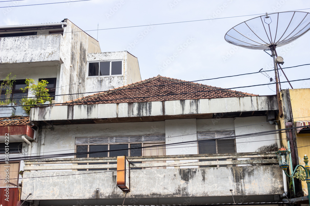 YOGYAKARTA, 13 APRIL 2020: Malioboro street view when quiet. cause of covid19. physical distancing. social distancing.