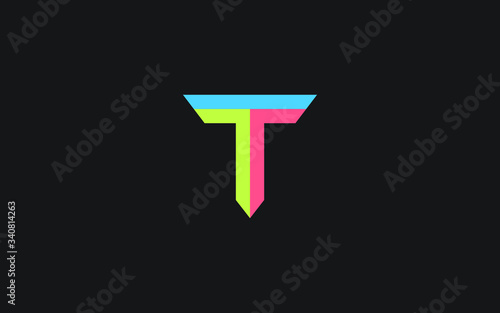 Free Download T Uppercase Letter Icon or Logo design, Vector Template - GFXLoad
