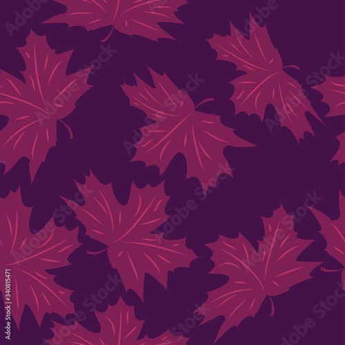 seamless pattern exotic shapes with flowers and leaves plants