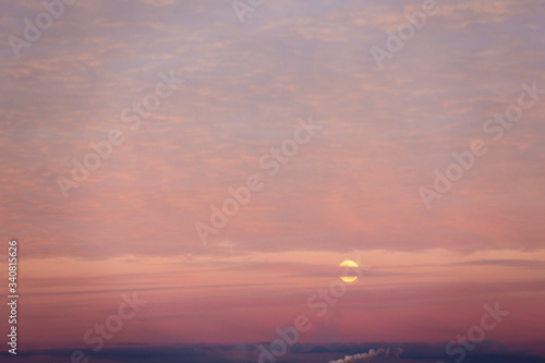 moon in the sky with clouds