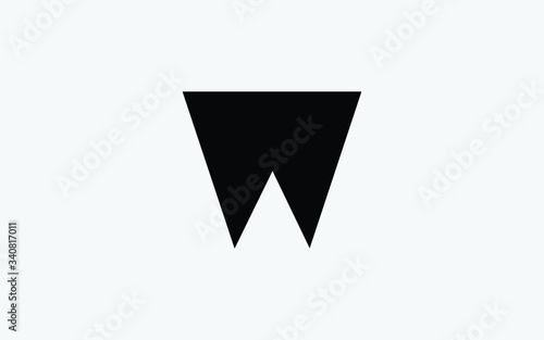 Free Download W Uppercase Letter Icon or Logo design, Vector Template - GFXLoad