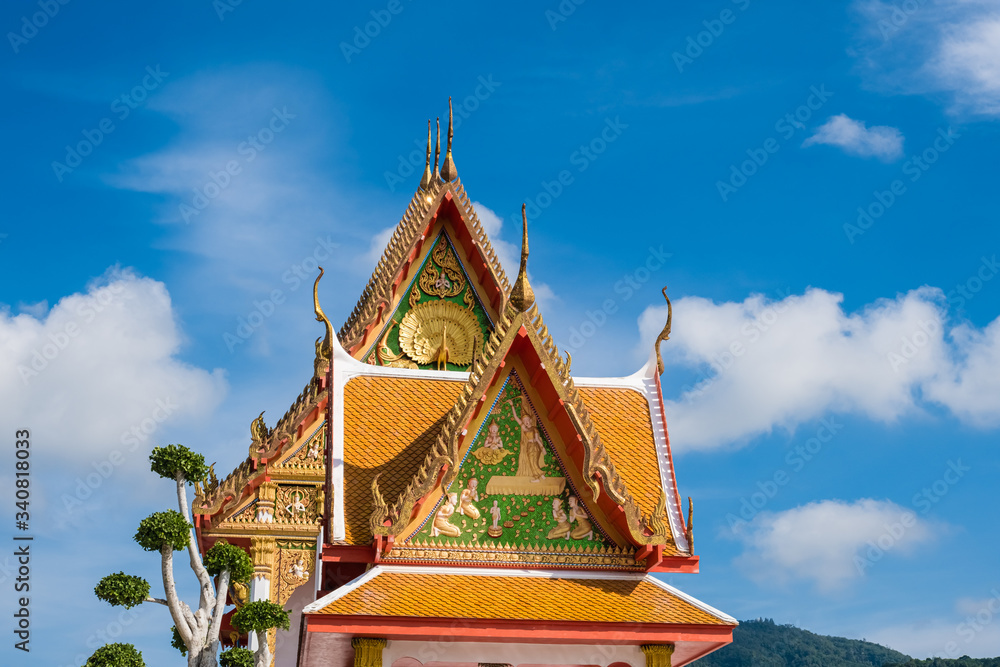 Buddhist temple in Thailand, without visitors Buddhist temple in Thailand, without visitors