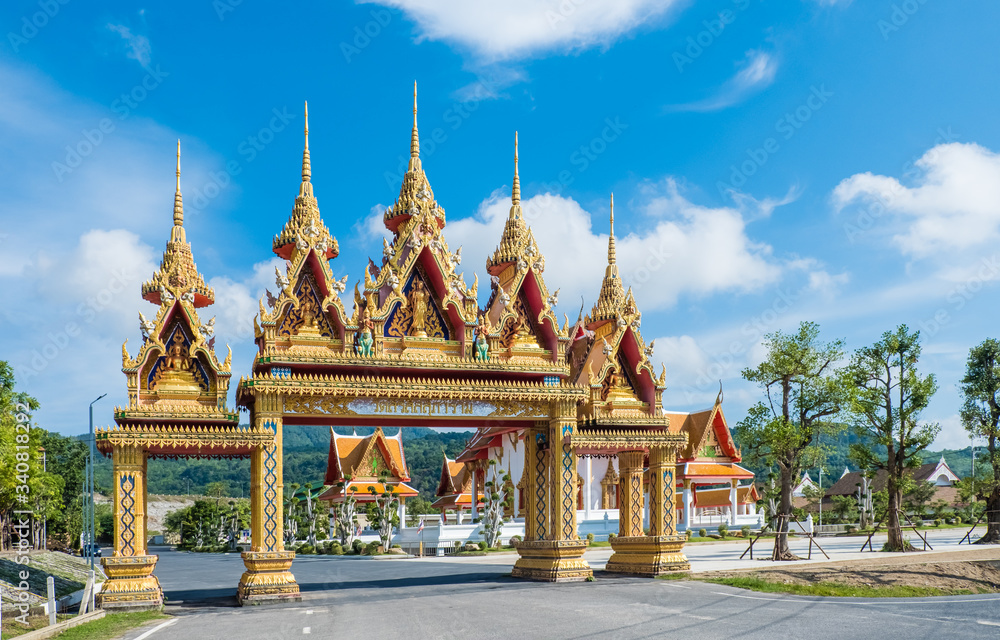  Buddhist temple in Thailand, without visitors