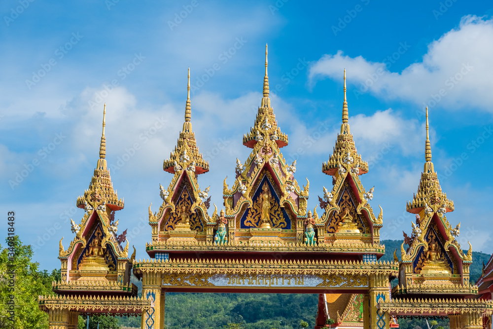 Buddhist temple in Thailand, without visitors Buddhist temple in Thailand, without visitors