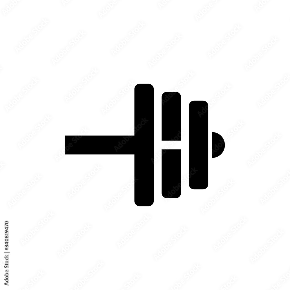 Letter H Fitness Gym Logo Design. Barbel Sports Vector Icon Letter H Fitness Gym Logo Design. Barbel Sports Vector Icon