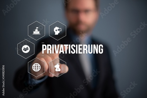 Bild auf Leinwand Privatisierung