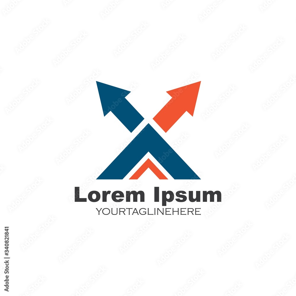 x letter arrow icon logo vector illustration x letter arrow icon logo vector illustration