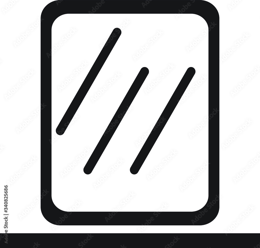 mirror icon vector from furniture home decor mirror icon vector from furniture home decor