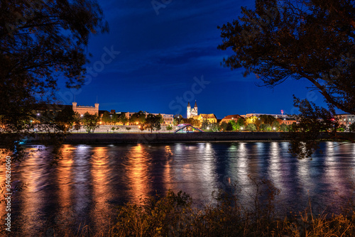 Magdeburg bei nacht