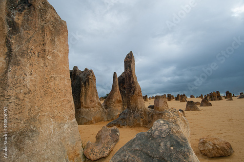 The Pinnacles geological formation at Namburg National Park, Cervantes, Western Australia
