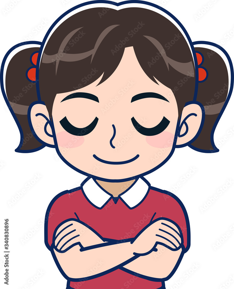 赤い服の女子小学生 赤い服の女子小学生