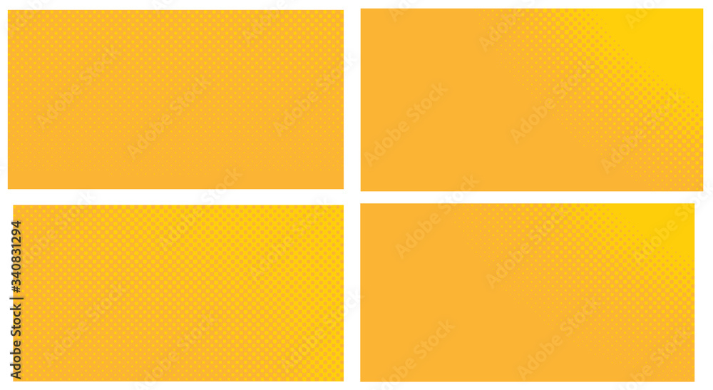 Orange pop art background. Abstract creative vector comics style blank layout template with clouds beams and isolated dots pattern. For sale banner Orange pop art background. Abstract creative vector comics style blank layout template with clouds beams and isolated dots pattern. For sale banner
