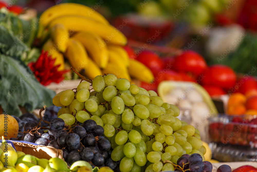 Fruits on the market of Makarska town, Croaia