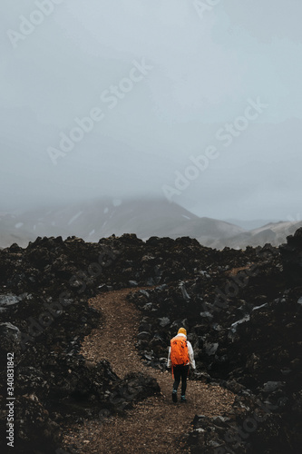 Traveler in Iceland