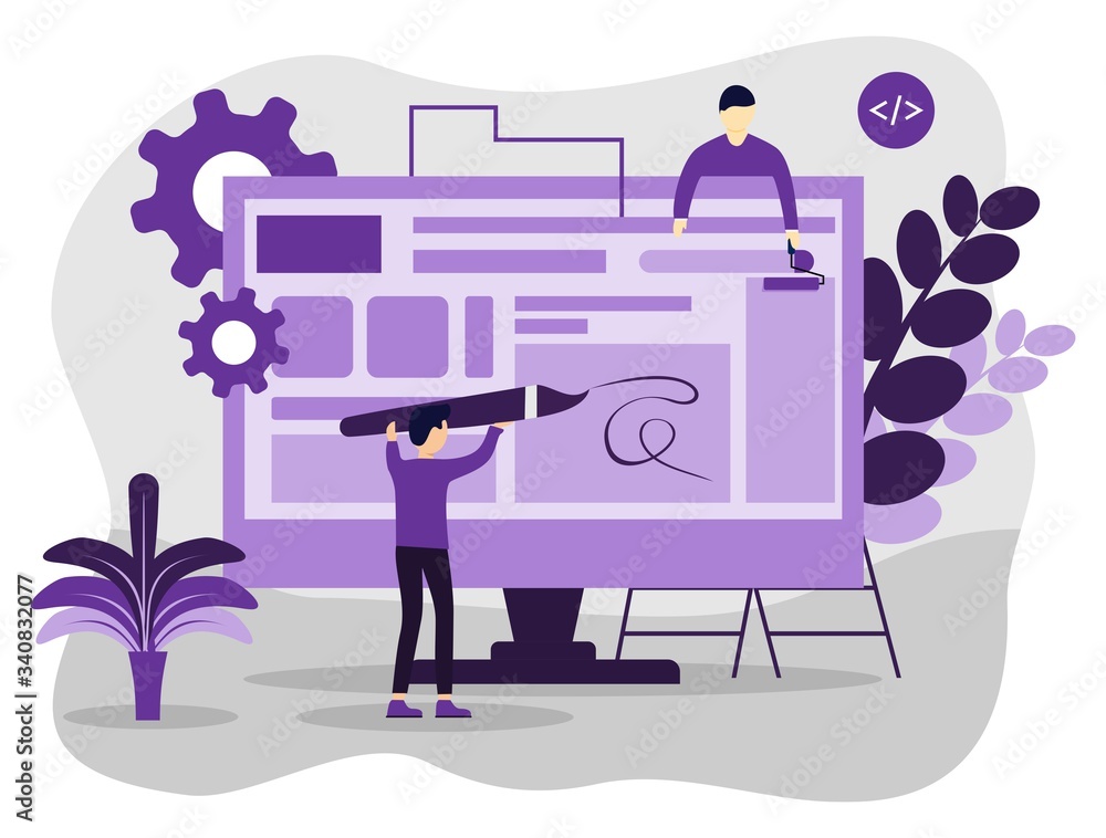 Web design, web development concept Web design, web development concept