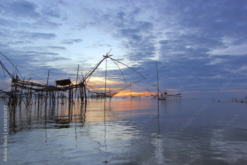 fisherman's village in Phatthalung province,Thailand