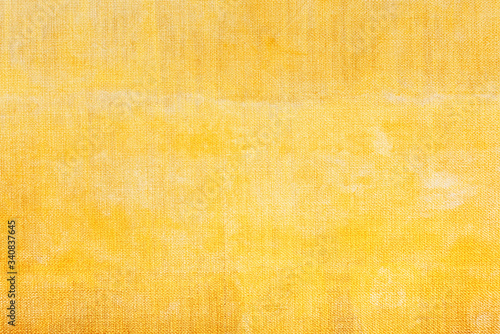 Yellow painted canvas