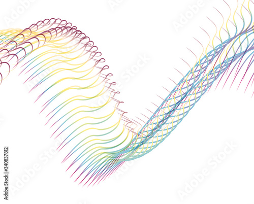 Abstract background blend wave line design for Wallpaper, Banner, Background, Card, Book Illustration, landing page