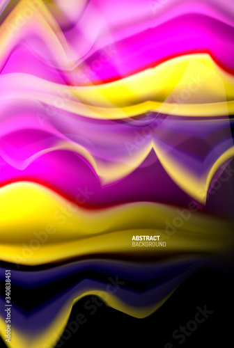 Fototapeta Naklejka Na Ścianę i Meble -  Liquid gradients abstract background, color wave pattern poster design for Wallpaper, Banner, Background, Card, Book Illustration, landing page